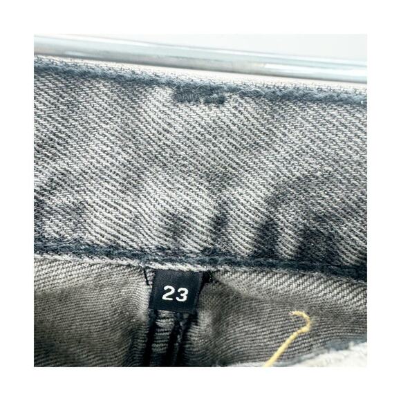 RE/DONE Vintage Ash Grey 90s High-Rise Loose Straight-Leg Jeans Size 23 NWT - Picture 8 of 13